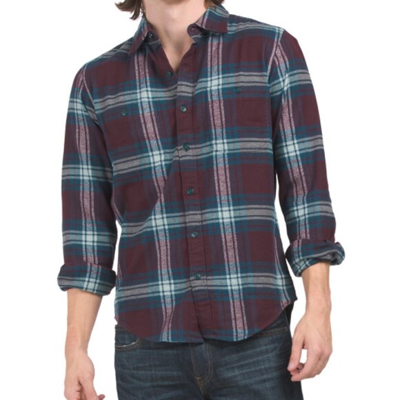 NEW BONOBOS Fireside Flannel Shirt Plaid Combo for men 362mn - Picture 1 of 3